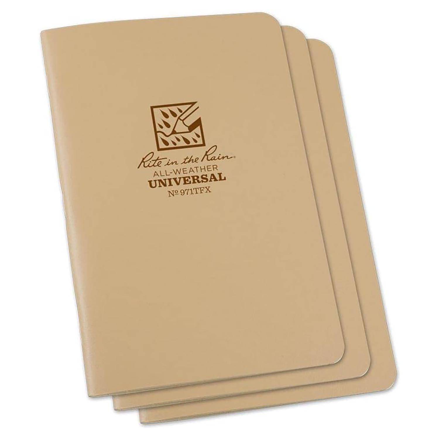Rite in the Rain All-Weather Stapled Notebook, 3 Pack