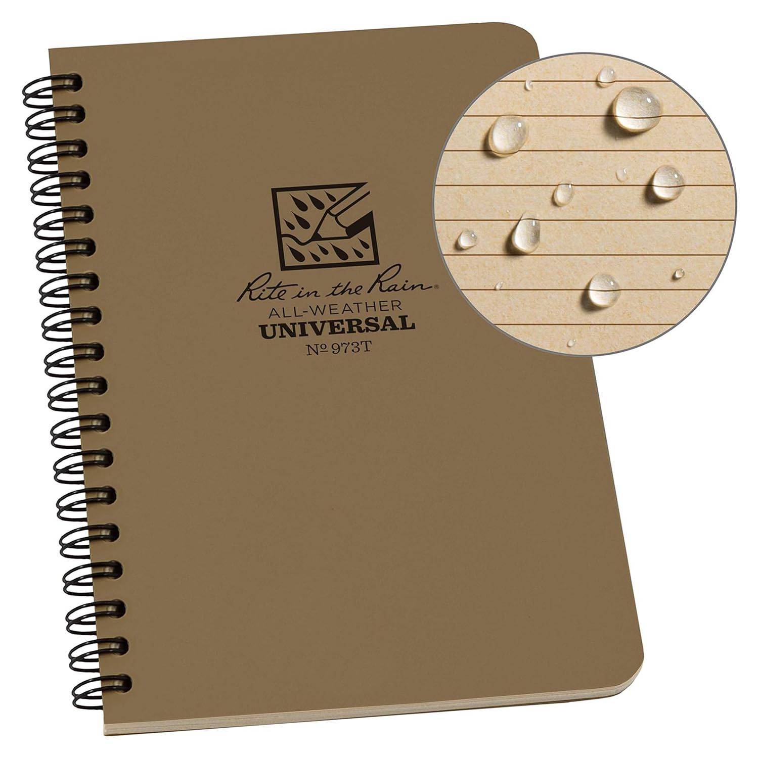RITE IN THE RAIN ALL-WEATHER SIDE SPIRAL NOTEBOOK