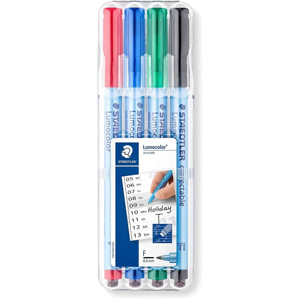 Lumocolor Correctable OHP Fine Point Pens