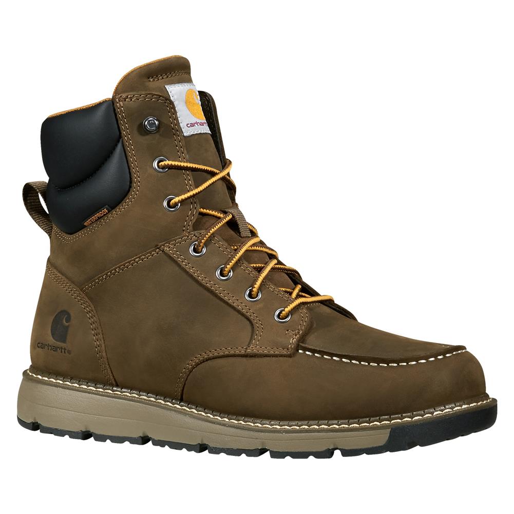 NEW CARHARTT men\'s millbrook waterproof nano toe wedge boot in mossy brown Carhartt Men main image 2