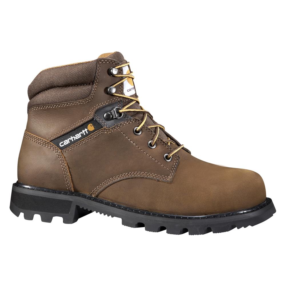 Carhartt Boots Mens 9.5M Brown Leather Work Safety Flex 6 Combat Carhartt 6-inch Rugged Safety Toe Flex Work Boots Brown  main image 2