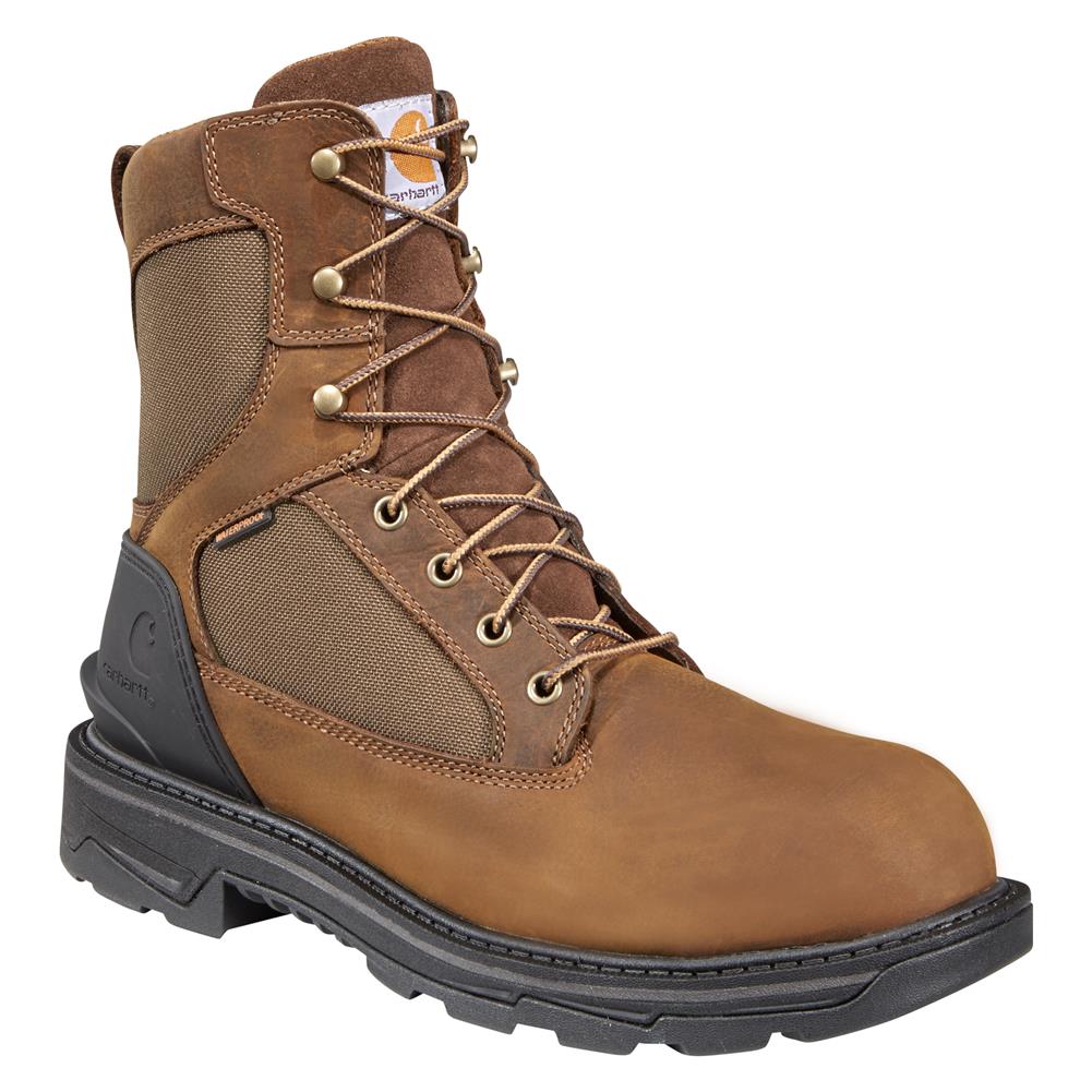 NEW CARHARTT men\'s alloy-toe waterproof boot in brown CARHARTT Men main image 4