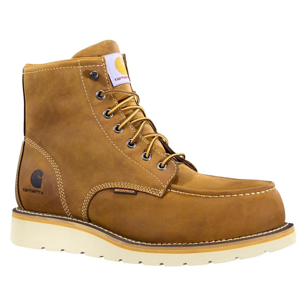 NEW CARHARTT men\'s moc soft toe wedge boot in dark brown Carhartt 6 inch Steel Toe Moc Wedge Men main image 4