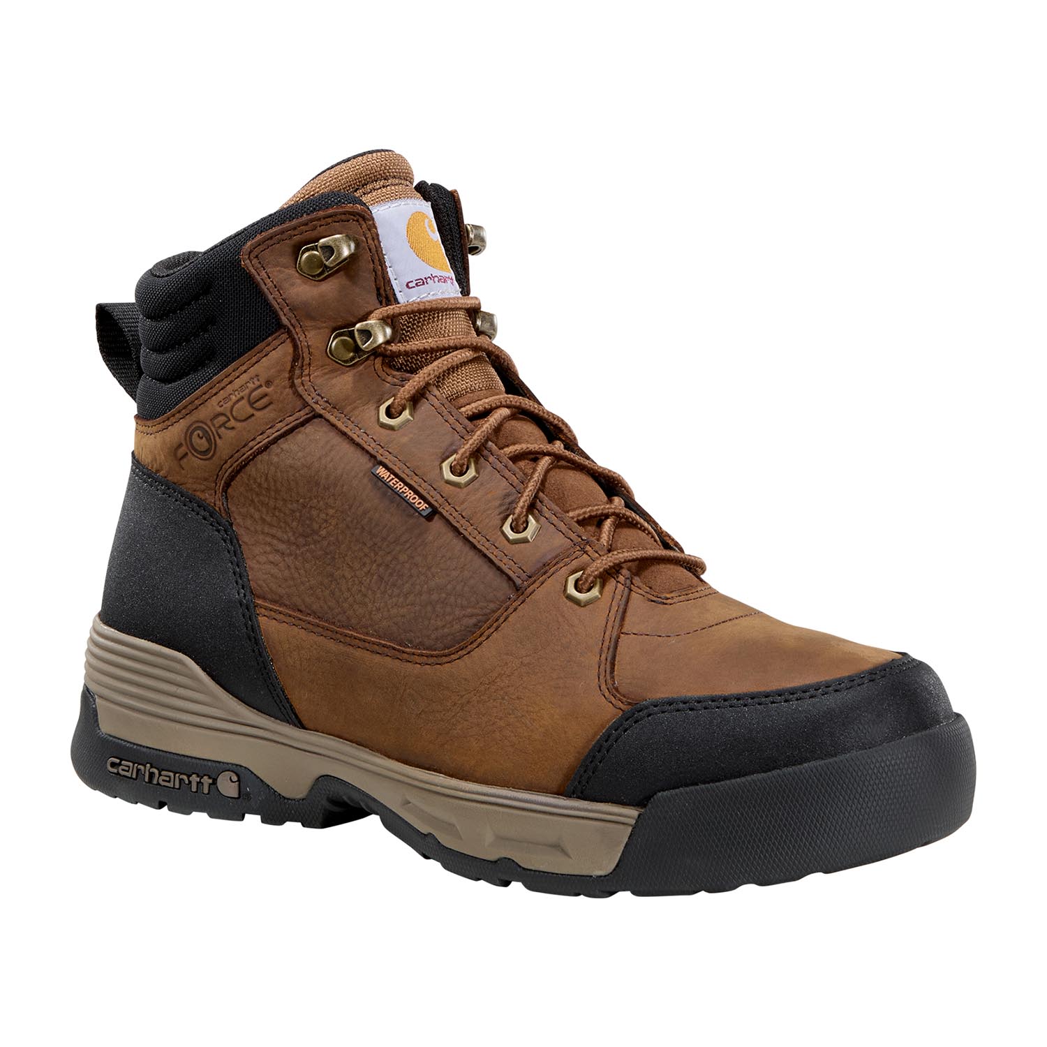 NEW CARHARTT men\'s alloy-toe waterproof boot in brown CARHARTT Men main image 2
