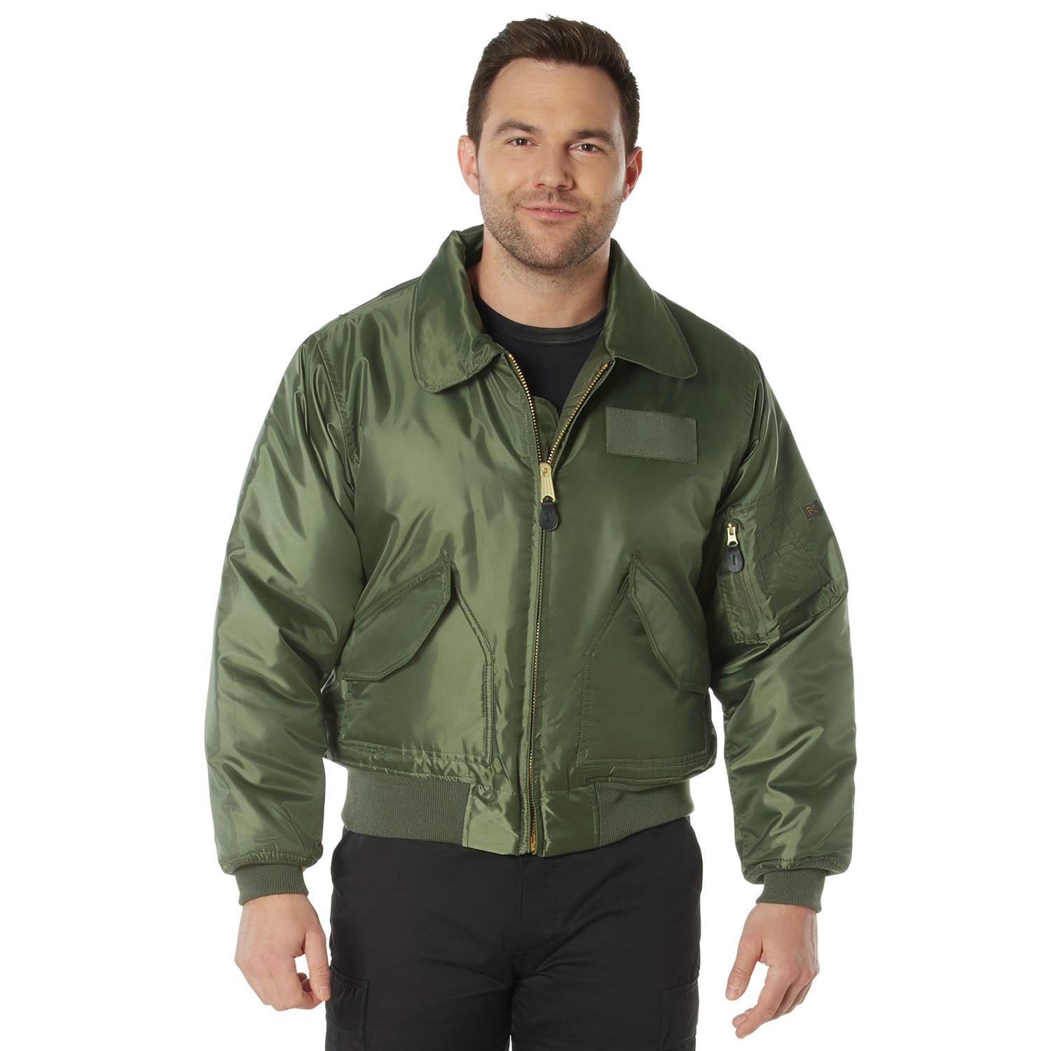 Rothco CWU-45P ブラック ジャケット M Rothco CWU-45P Flight Jacket | U.S. Patriot