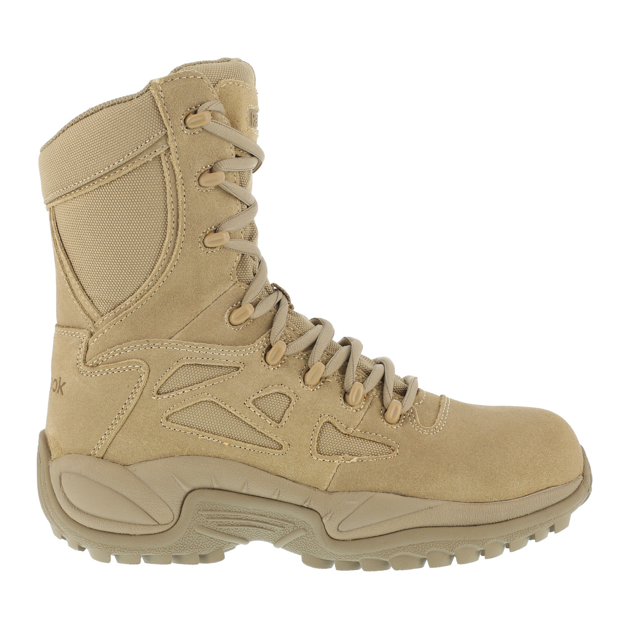 Reebok 米軍ミリタリーブーツ　レザー Reebok Stealth Composite Toe Side Zipper Boots Desert