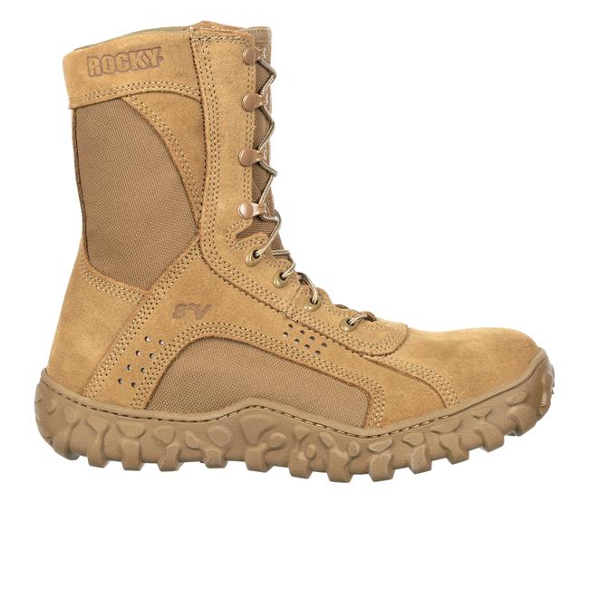 米軍 戦闘靴 ROCKY S2V ミリタリー ブーツUS 6M Rocky S2V Steel Toe Coyote Military Boots