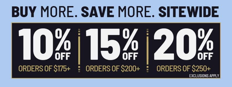 Buy More Save More. Up to 20% Off. Exclusions Apply.