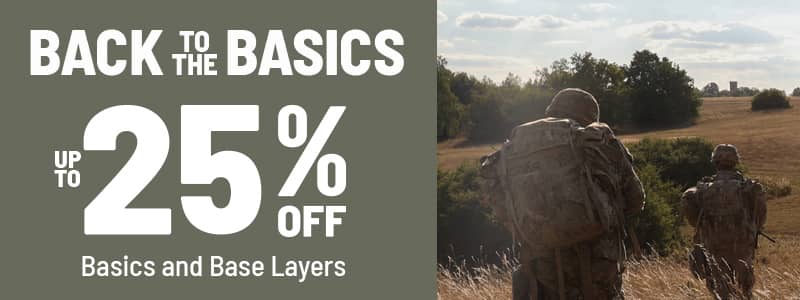 Basics up to 25 percent off