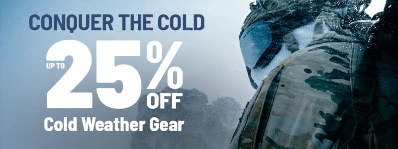 cold weather gear up to 25 percent off