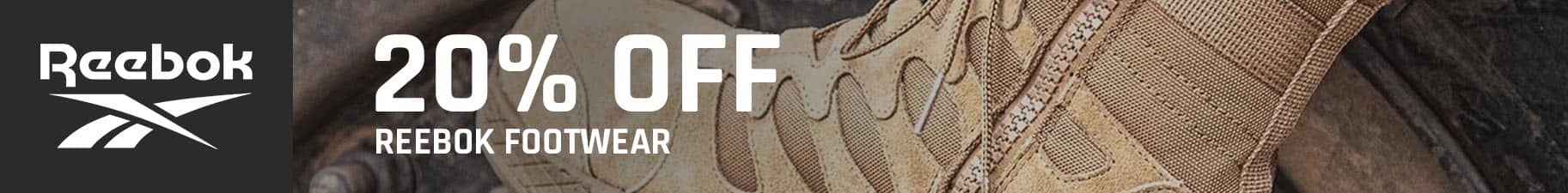 20% Off Reebok Footwear