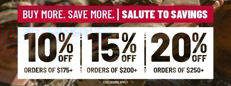 Buy More Save More. Up to 20% Off. Exclusions Apply.