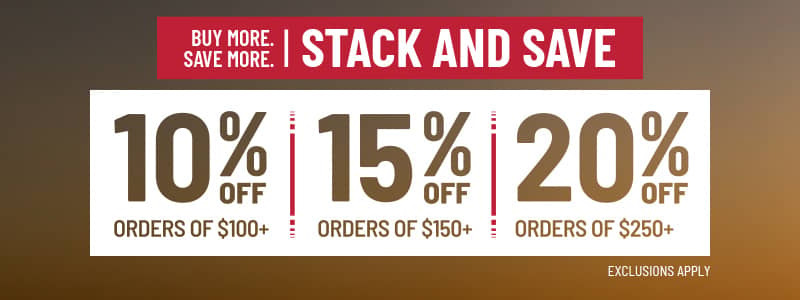 Buy More Save More. Up to 20% Off. Exclusions Apply.