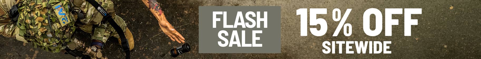 Flash sale 15% off sitewide. Exclusions Apply. Shop Now
