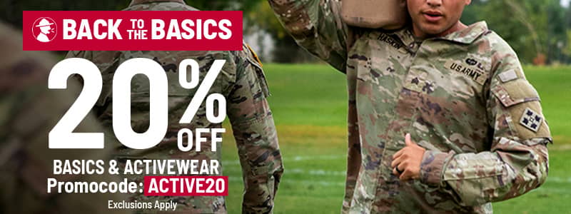 Back to Basics sale 20% off select essentials with promo code.