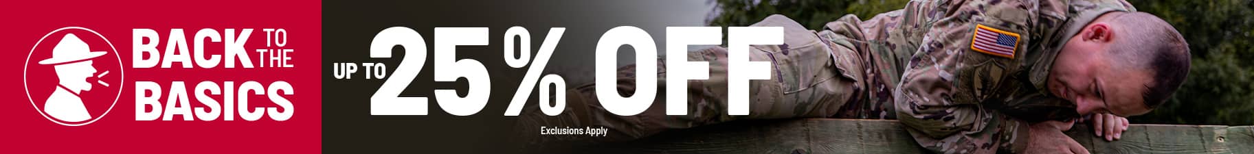 Back to Basics sale up to 25% off