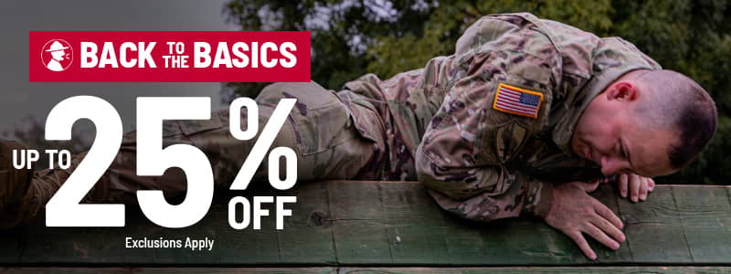 Back to Basics sale up to 25% off.
