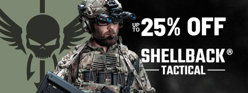 Shellback up to 25 percent off