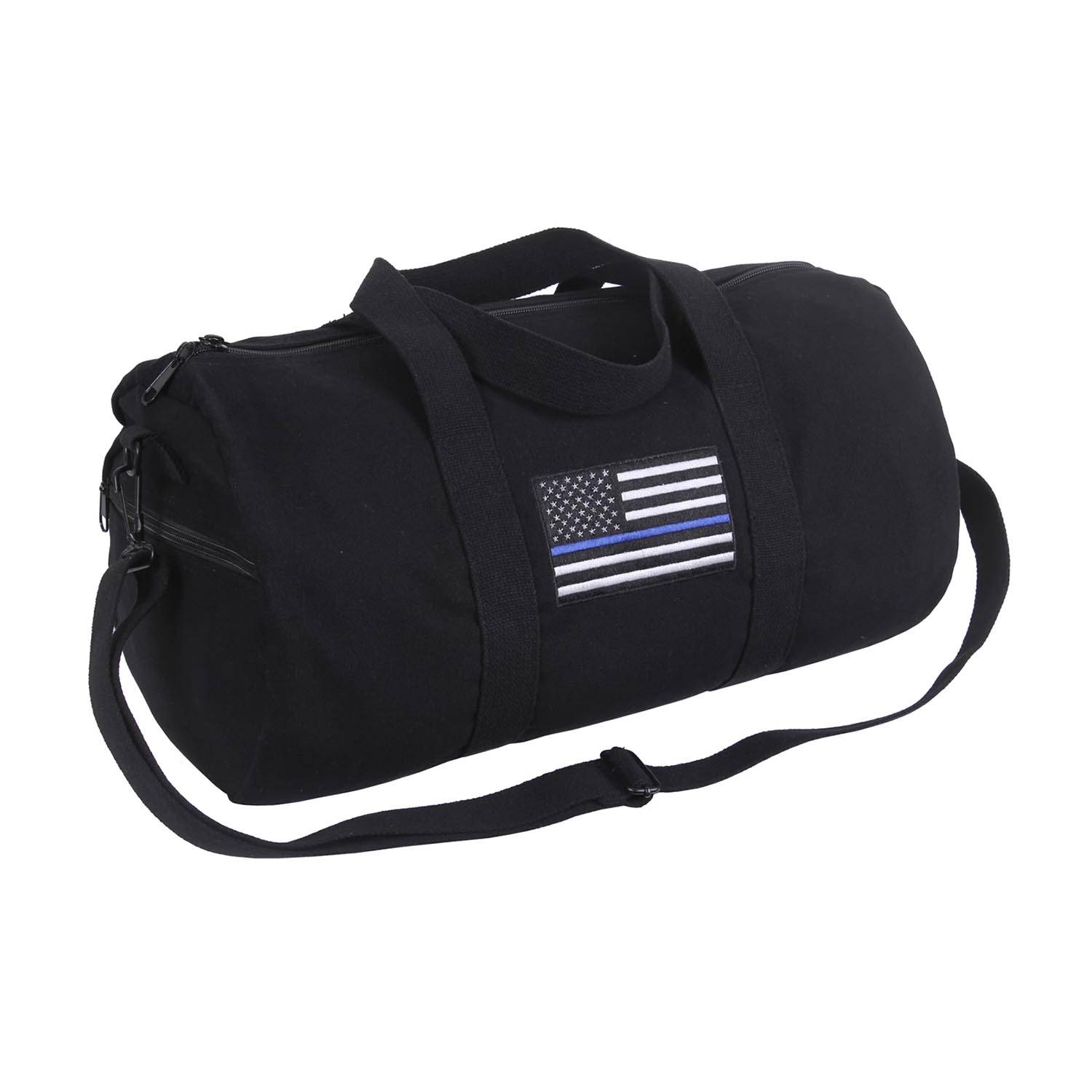 Rothco Thin Blue Line Canvas Shoulder Duffle Bag