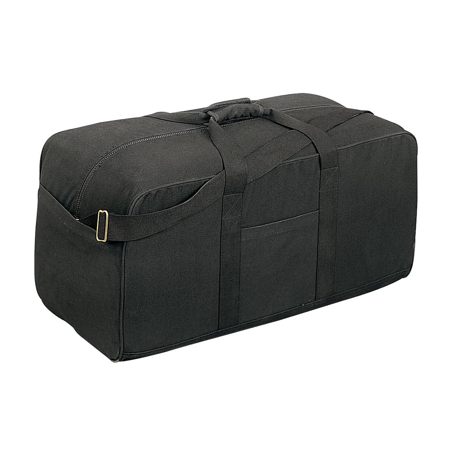 Rothco Canvas Assault Cargo Bag - Black