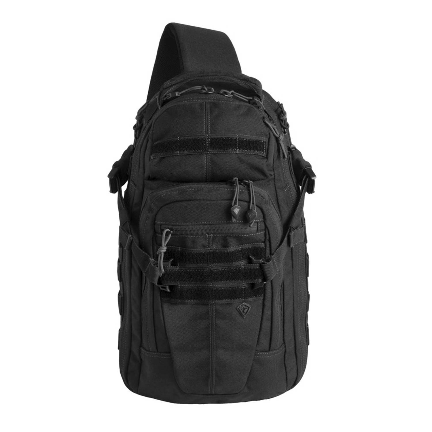 FIRST TACTICAL CROSSHATCH SLING PACK IN BLACK