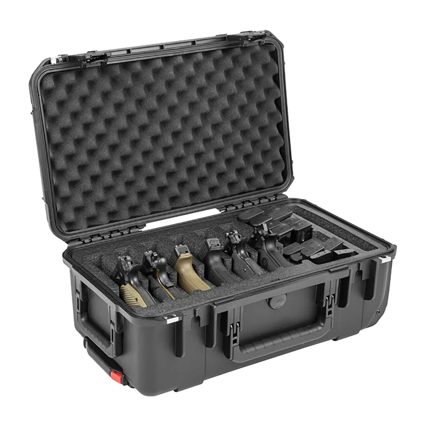 SKB ISERIES MULTI 6 HANDGUN CASE WITH CUSTOM FOAM