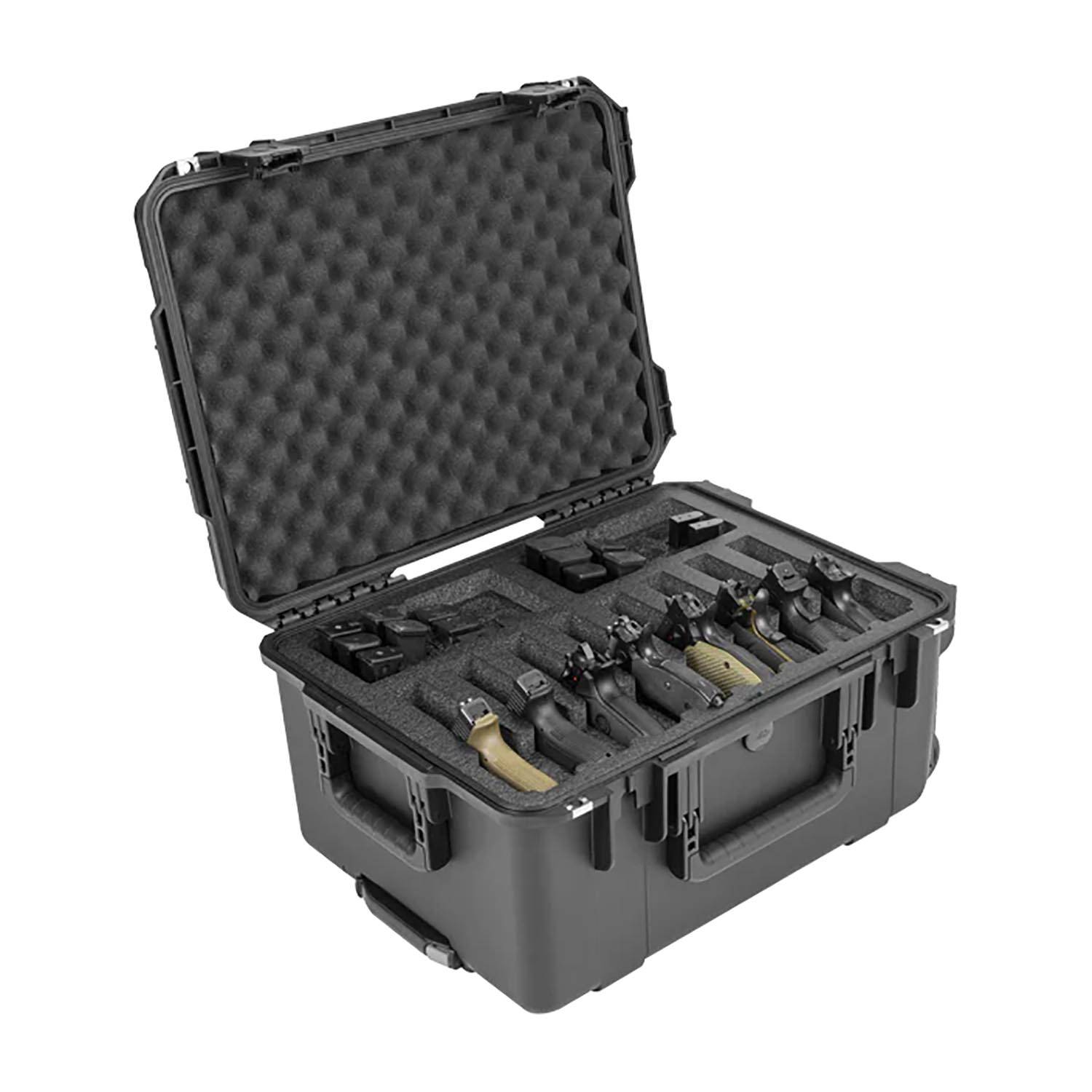 SKB ISERIES MULTI 8 HANDGUN CASE WITH CUSTOM FOAM