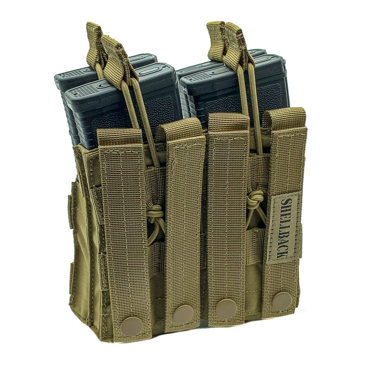Shellback Tactical Double Stacker Open Top M4 Mag Pouch
