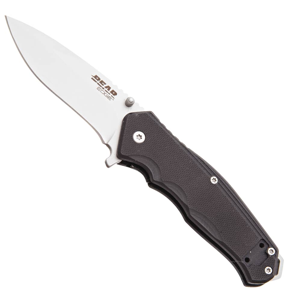 Bear Edge 61124B 4" G10 Sideliner Flipper Knife with Trigger