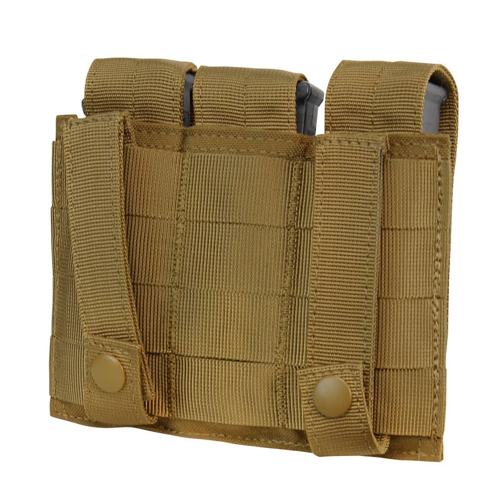 Condor Pistolet Militaire Unique Mag Pouch Ammo Réglable PALS Poche Coyote Brown