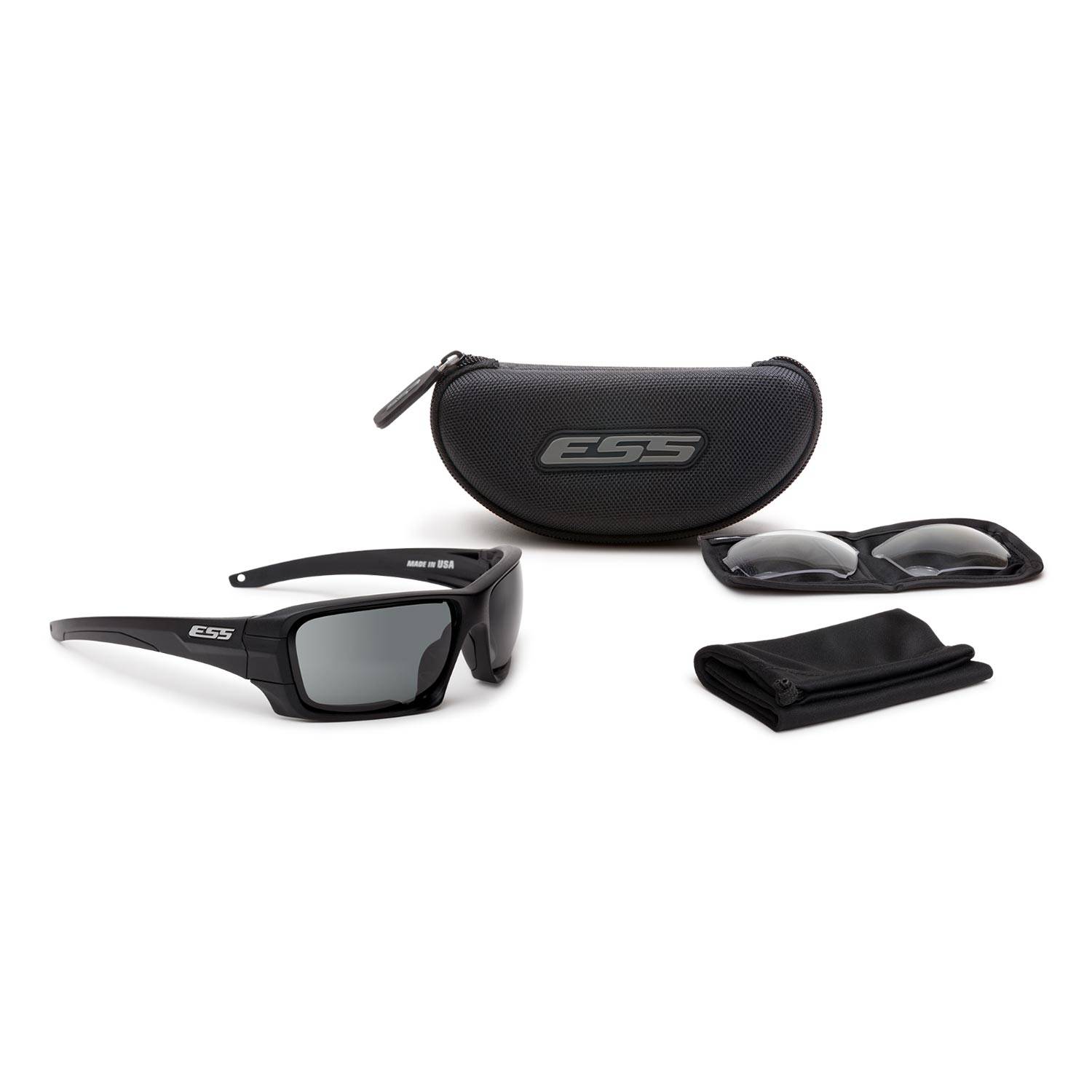 ESS Rollbar Black Sunglasses 2 Lens Array