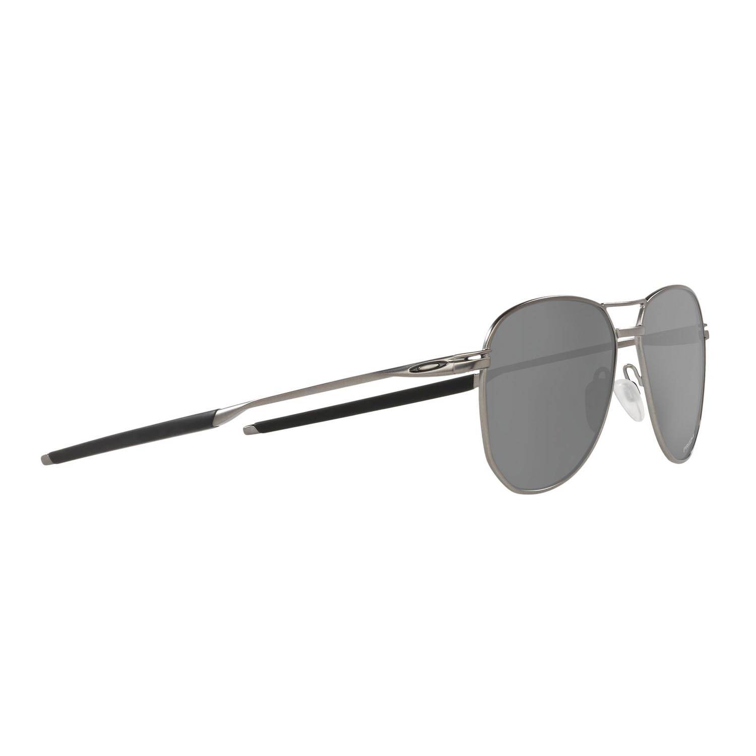 Black Oakley Aviator Sunglasses with Gradient Lenses Matte Black Grandpa Thin Aviator Gradient Sunglasses with  main image 3