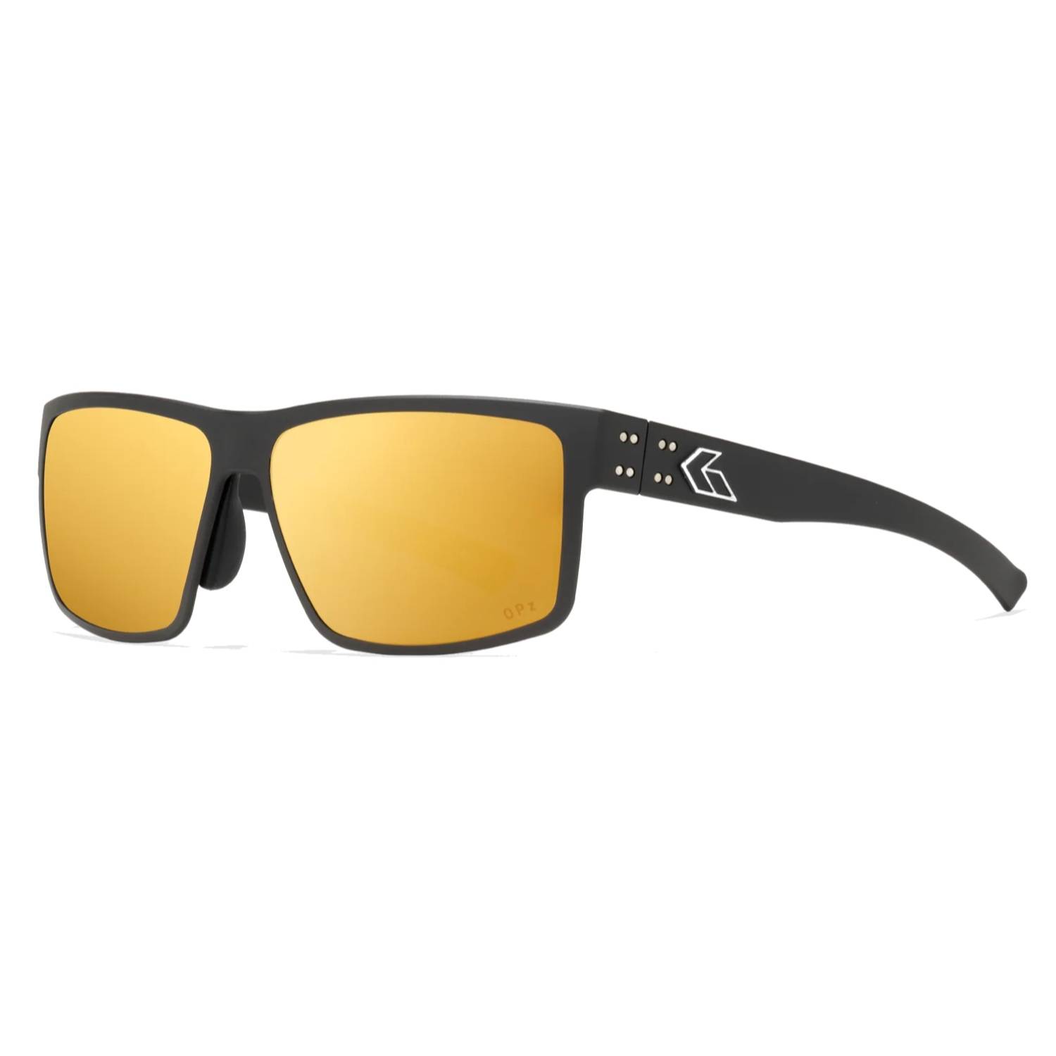 GATORZ RIG OPZ POLARIZED SUNGLASSES, SILVER LOGO?