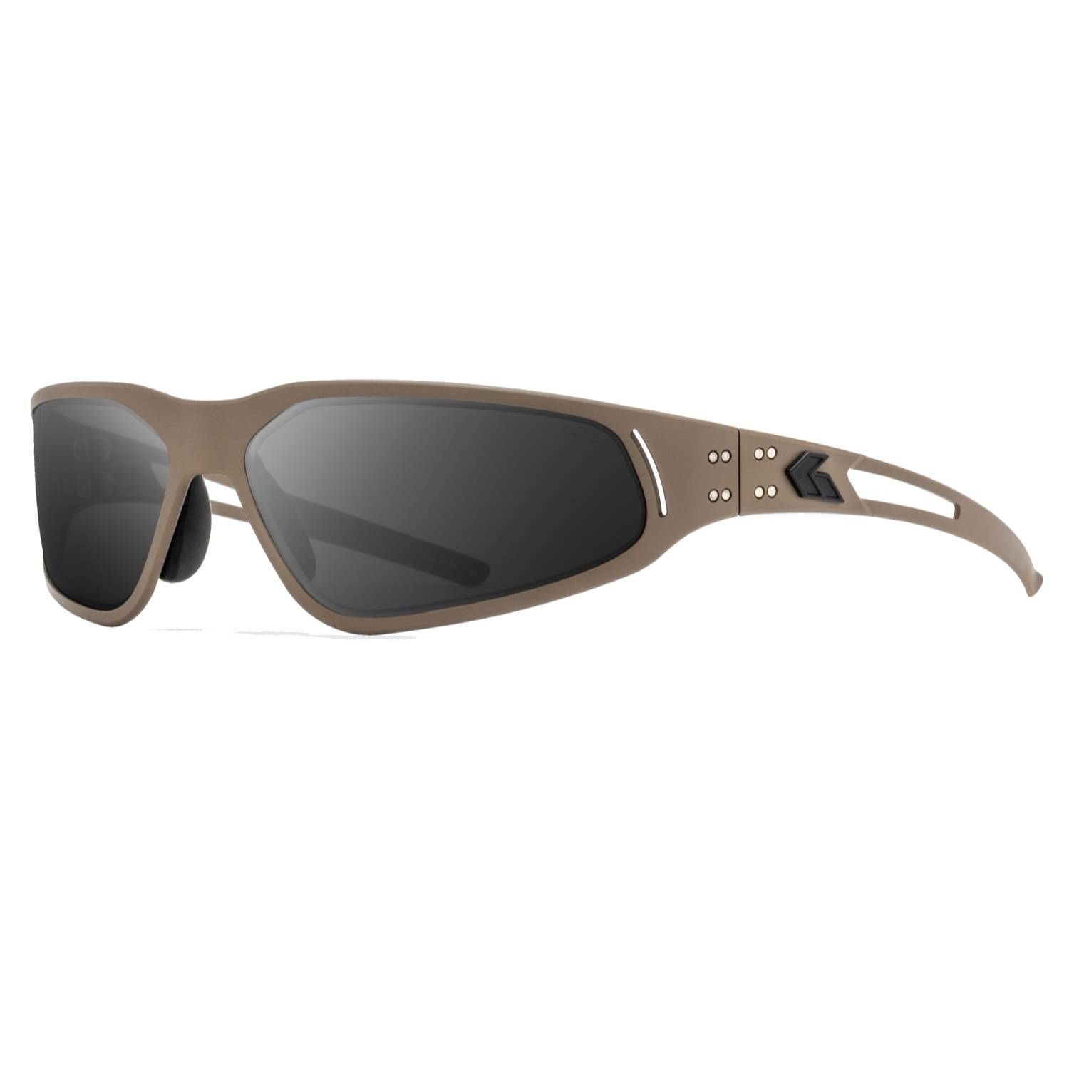 Gatorz Revenant ANSI MILSPEC Sunglasses, Tan with Black Logo