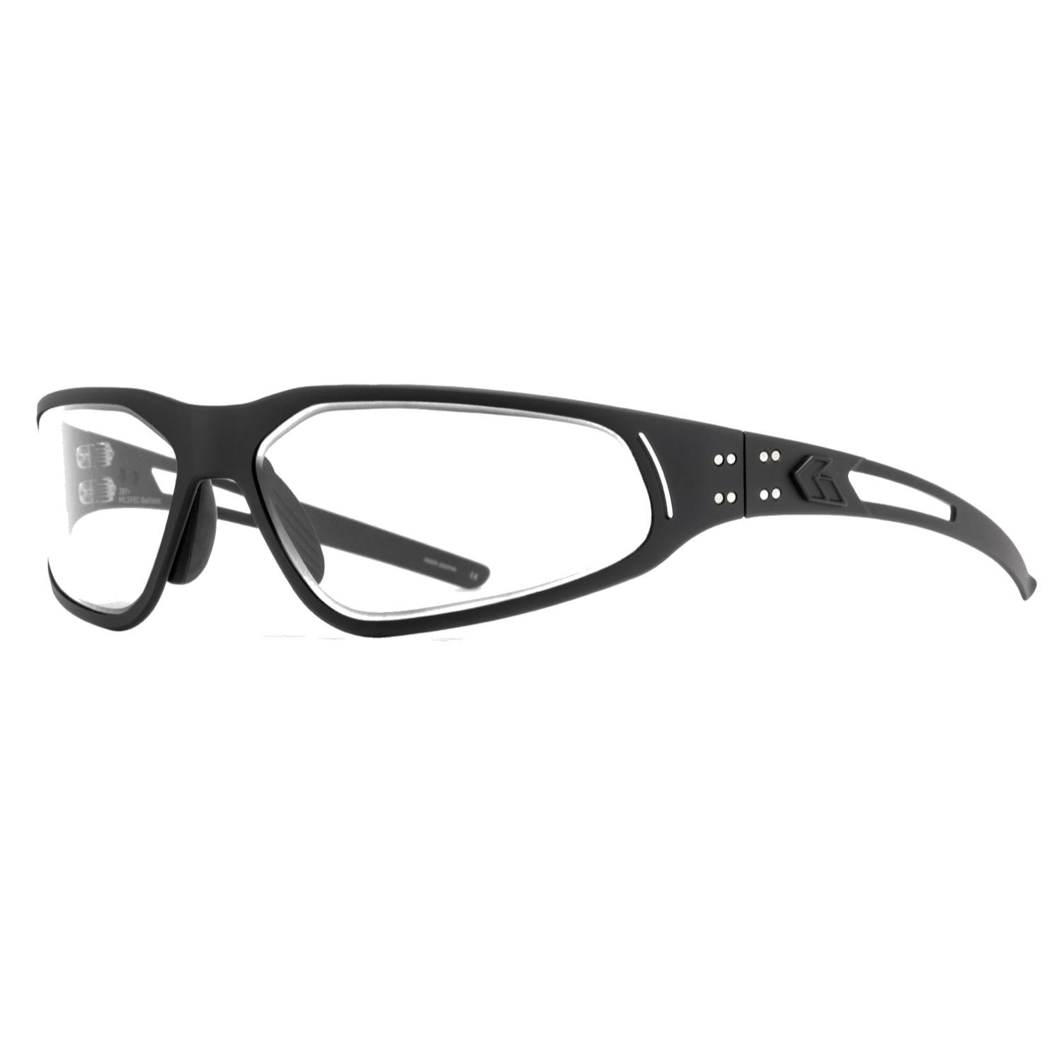 Gatorz Revenant ANSI MILSPEC Glasses, Black with Black Logo