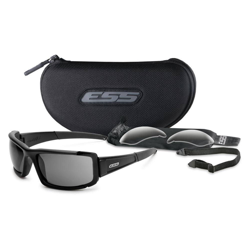 ESS CDI Max Black Sunglasses with 2 Interchangeable Lenses