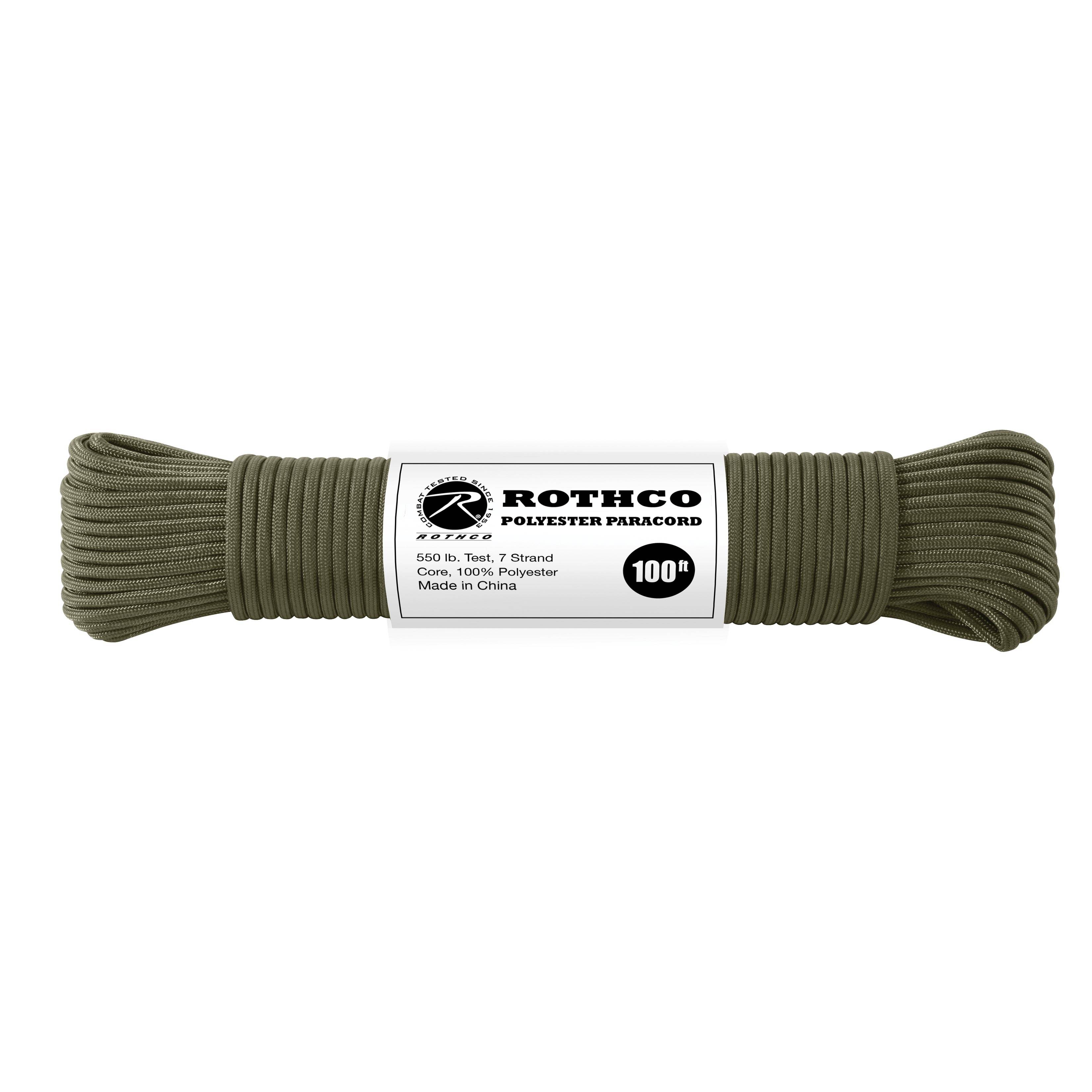 ROTHCO POLYESTER 550 PARACORD 100 FT