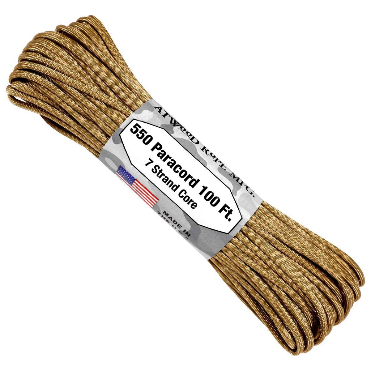 Atwood Rope MFG 550 Paracord 100 Feet 7-Strand