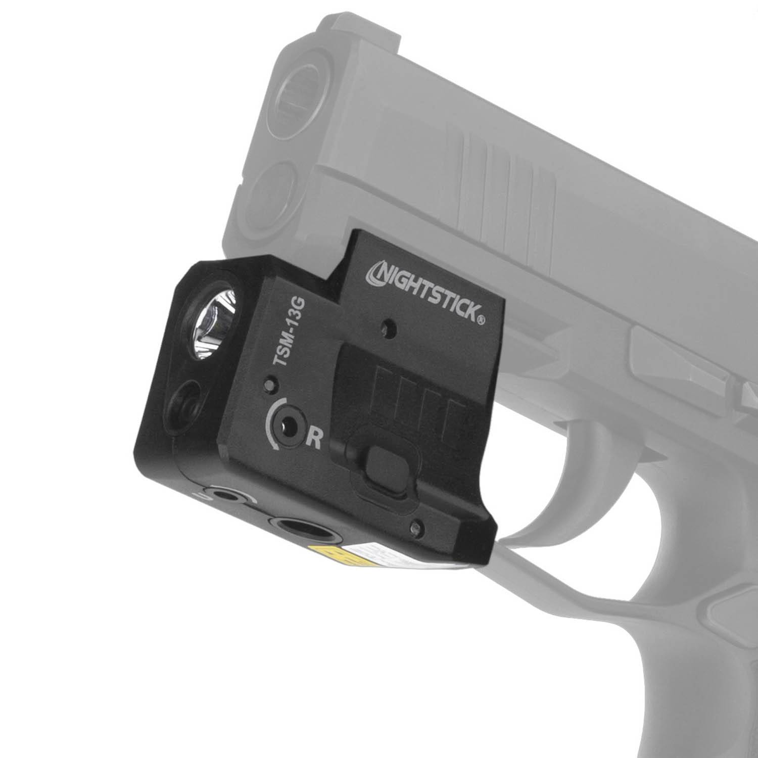 Nightstick Subcompact Weapon-Mounted Light w/ Green Laser