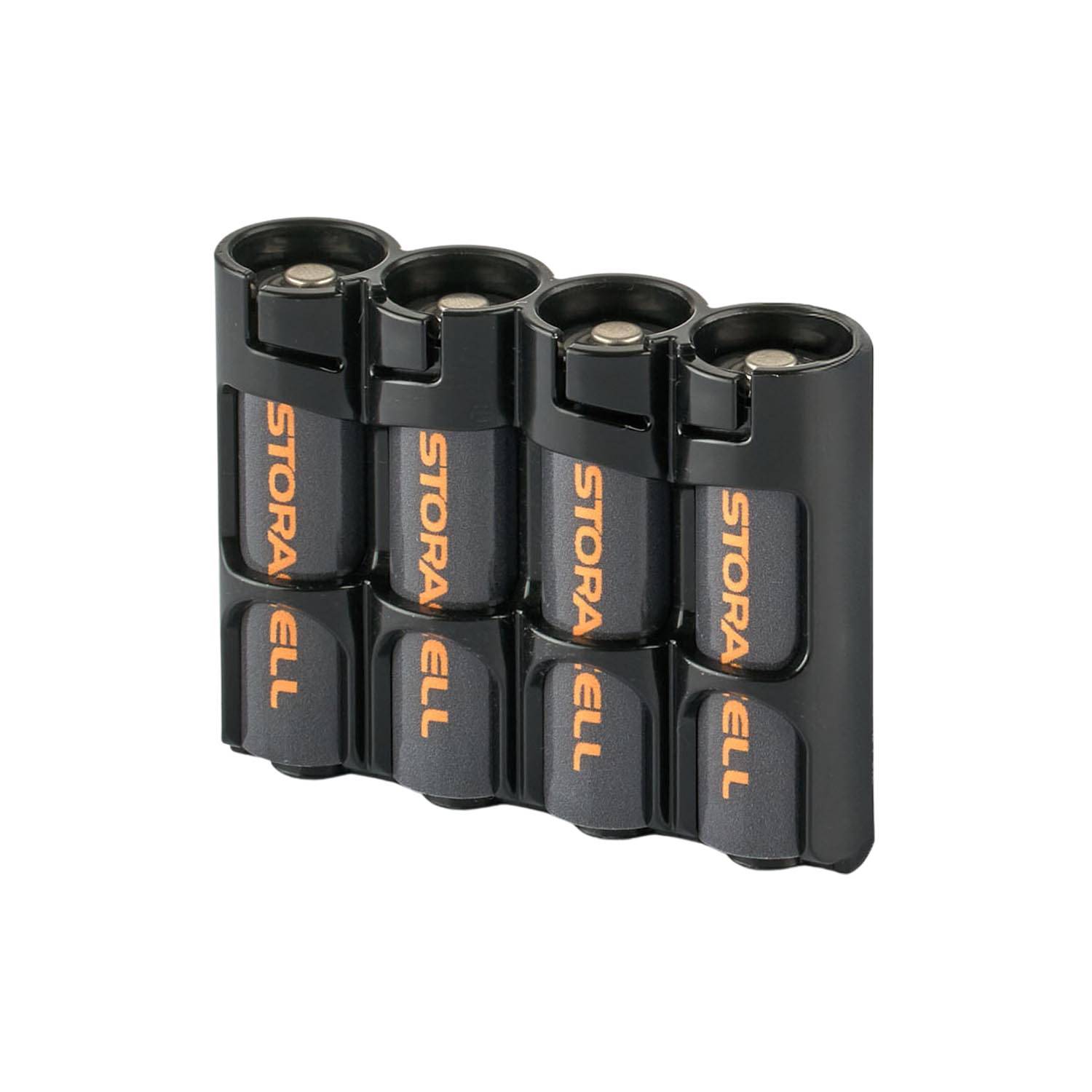STORACELL SLIMLINE AA 4 PACK BATTERY STORAGE CADDY