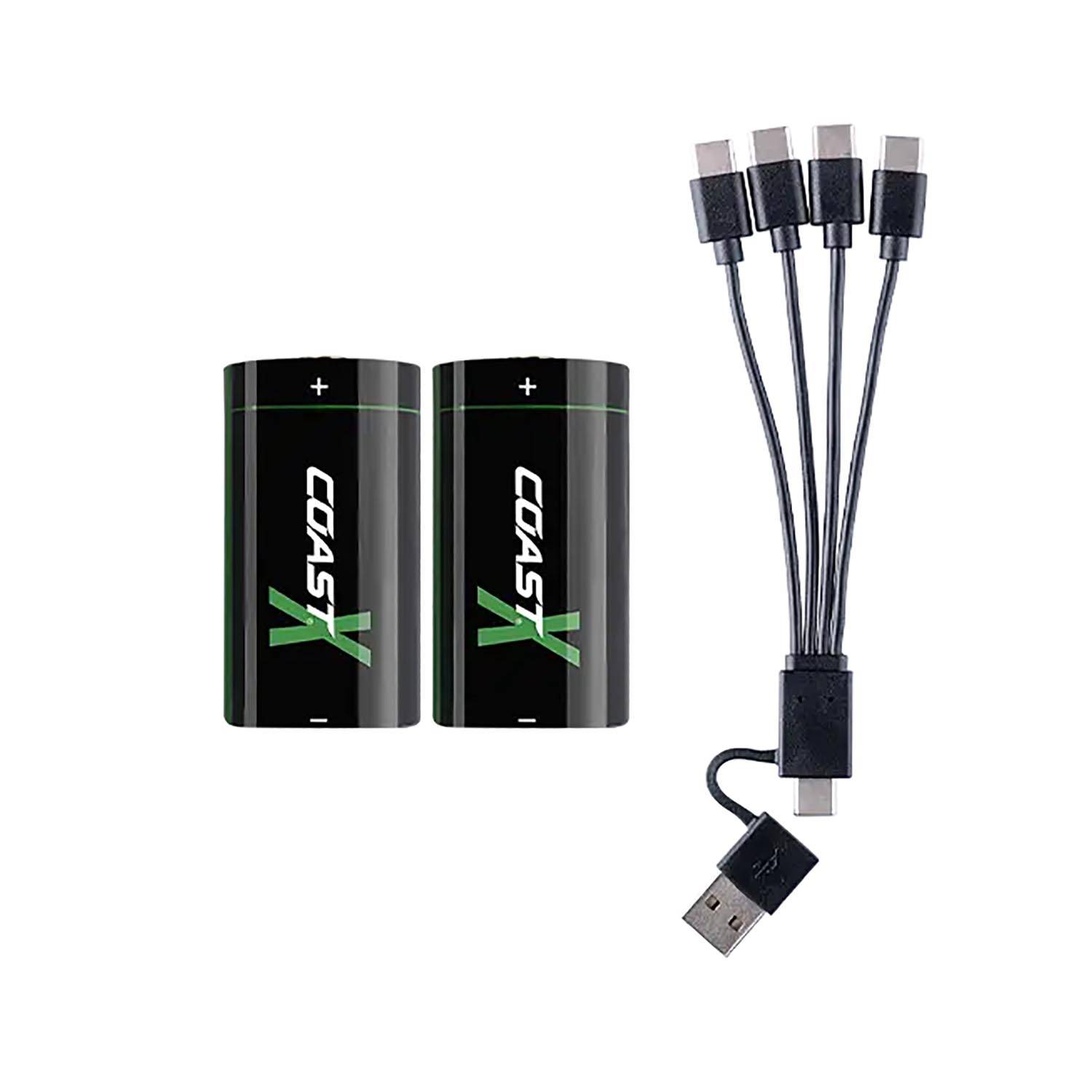 Coast ZITHION-X CR123 Rechargeable Batteries, 2PK