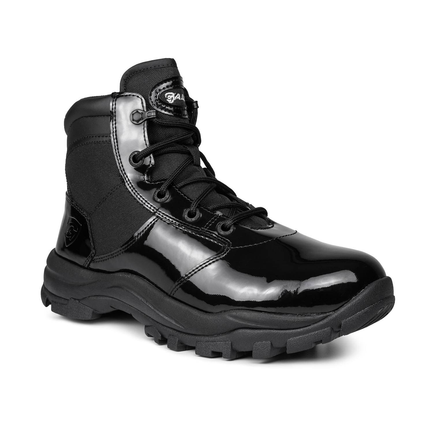 Galls Men's 6" High Gloss Side Zip Boots