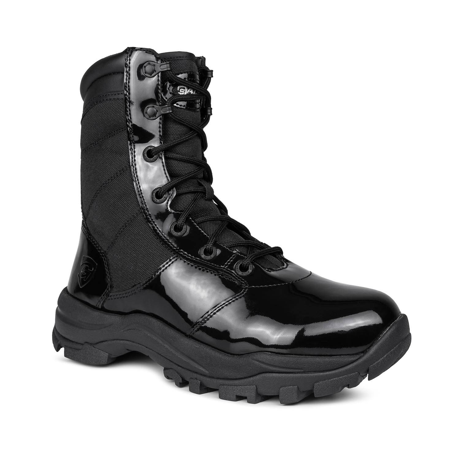 Galls Men's 8" High Gloss Side Zip Boots