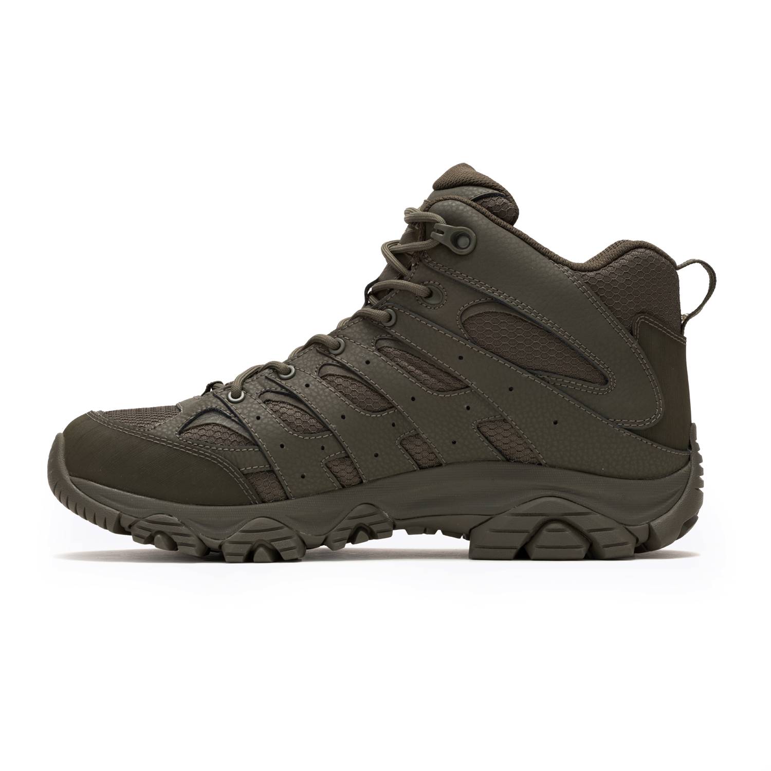 MERRELL MOAB 3 MID TACTICAL WATERPROOF BOOTS - DARK OLIVE