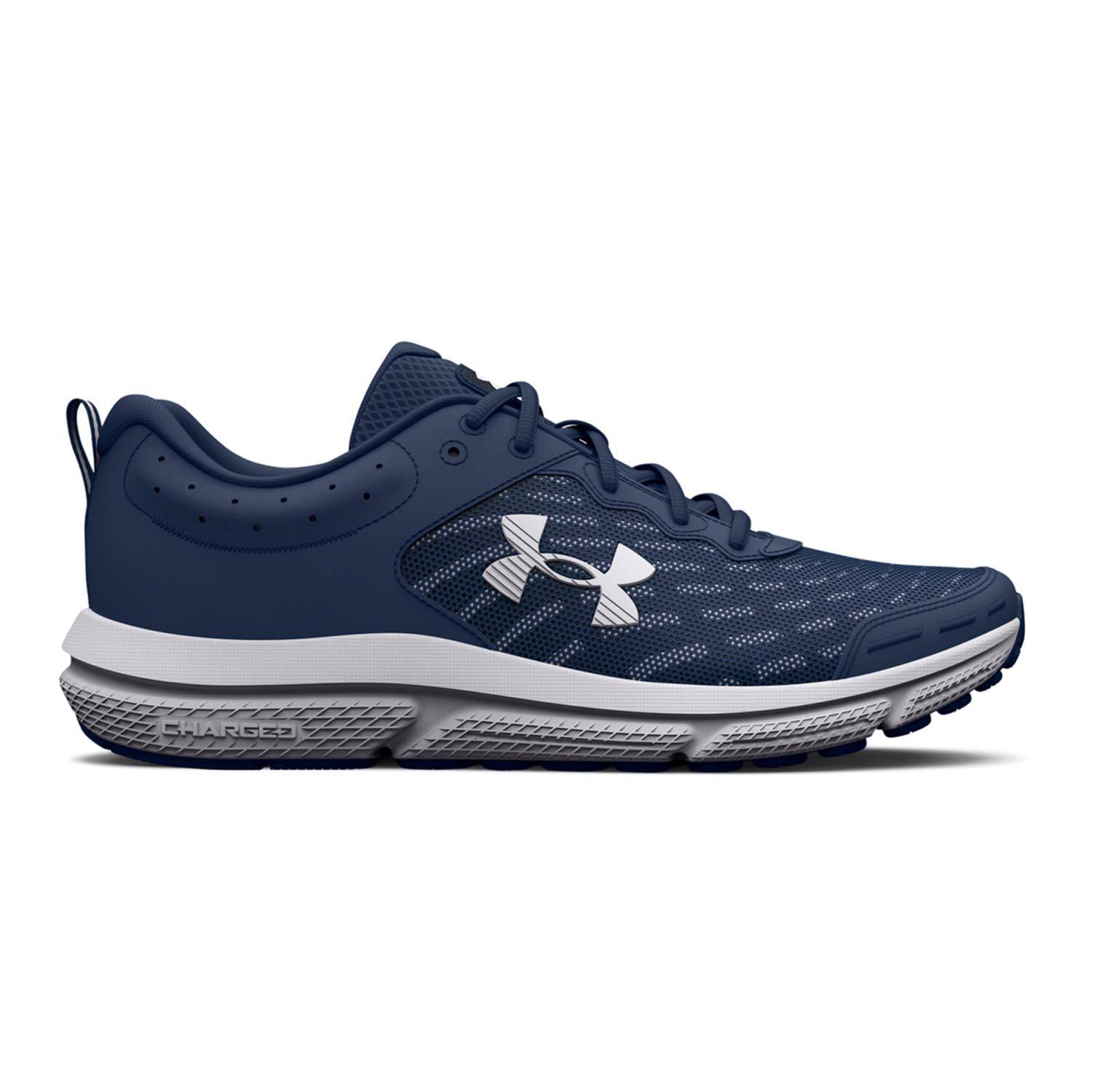 UNDER ARMOUR MEN'S CHARGED ASSERT 10 SHOES IN NAVY / WHITE