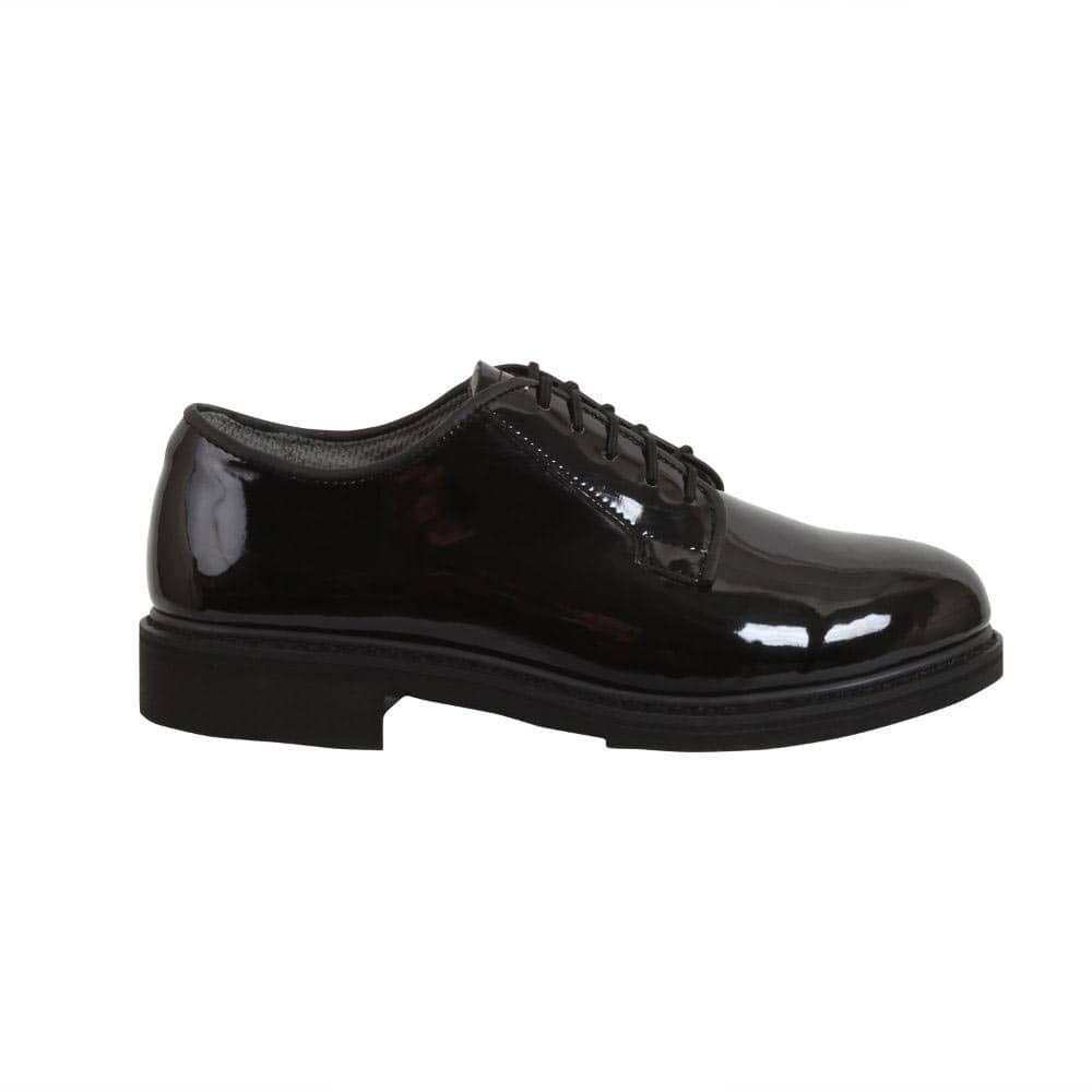 Rothco Uniform Black Oxford High Gloss Dress Shoes 5055