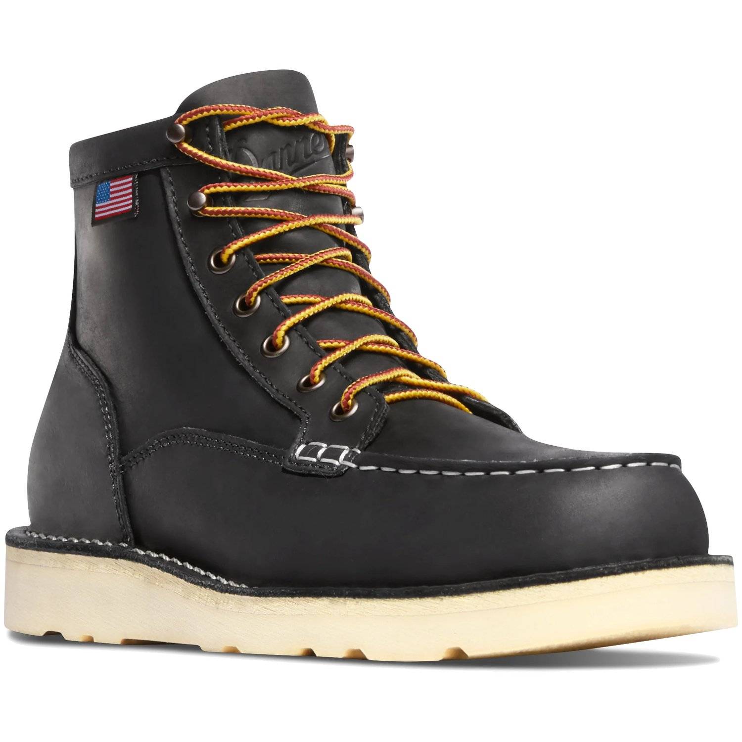 DANNER MEN'S BULL RUN 6&QUOT; MOC TOE STEEL TOE BOOTS