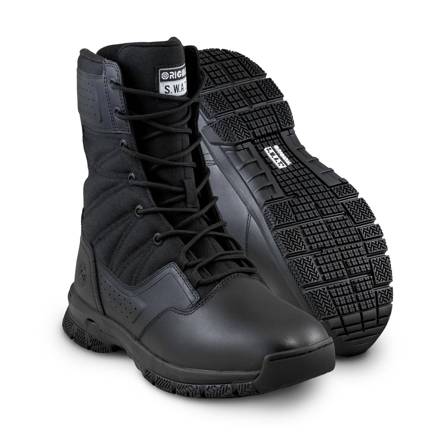 Original S.W.A.T. ProTec 8" Side Zip Polishable Toe Boot
