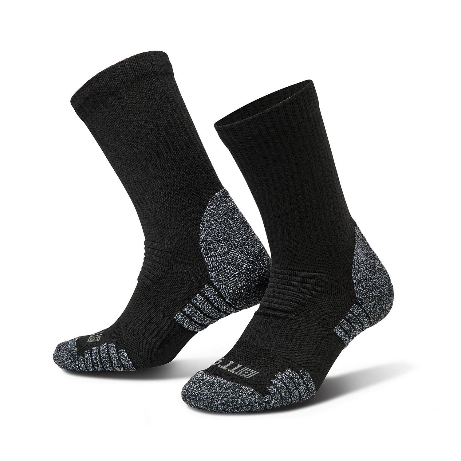 5.11 TACTICAL DUTY READY ULTRA CREW SOCKS IN BLACK