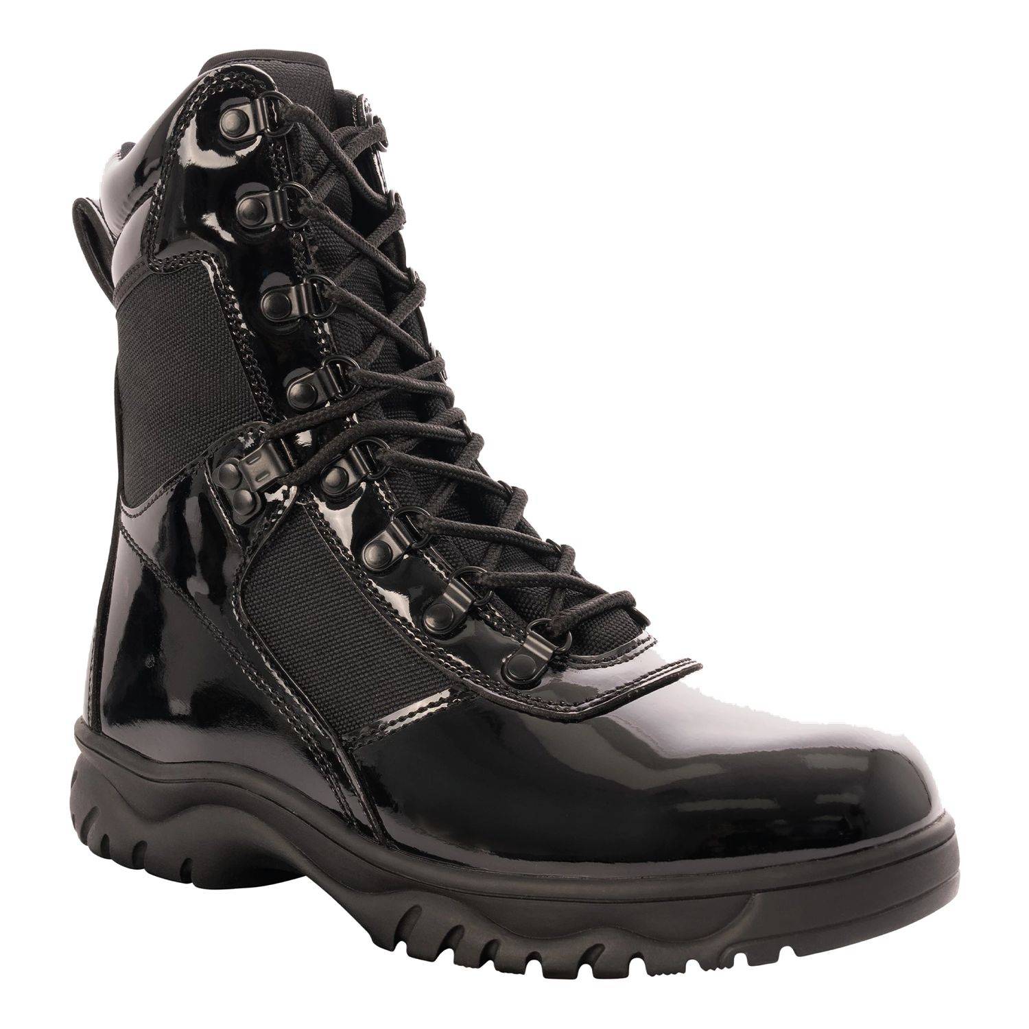 ROTHCO MEN'S FORCED ENTRY 8&QUOT; HIGH-GLOSS SIDE-ZIP TACTIC
